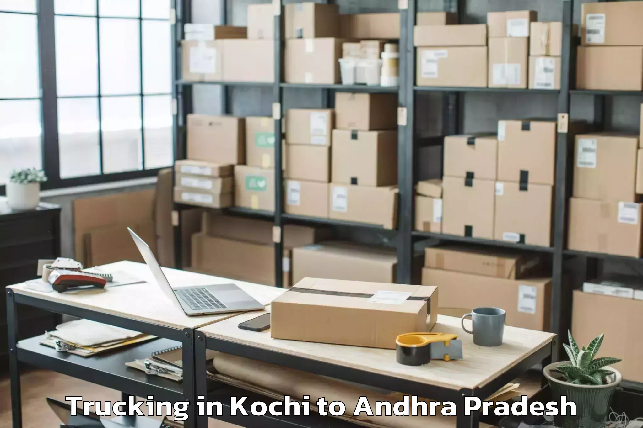 Book Kochi to Bhimunipatnam Trucking